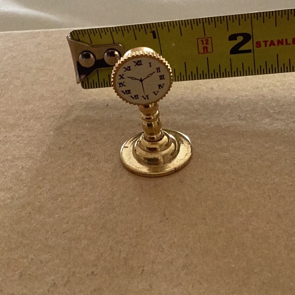Miniature Gold Clock